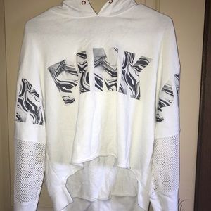 pink vs cropped hoodie